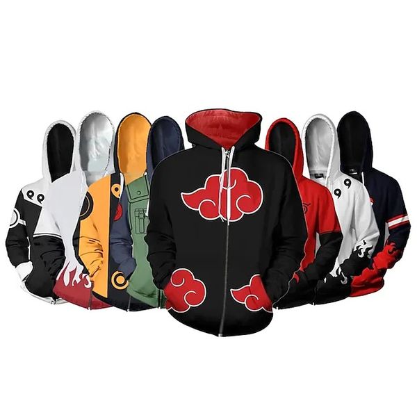 

Japanese Anime Cartoon Hoodie for Women's / Men's, Black