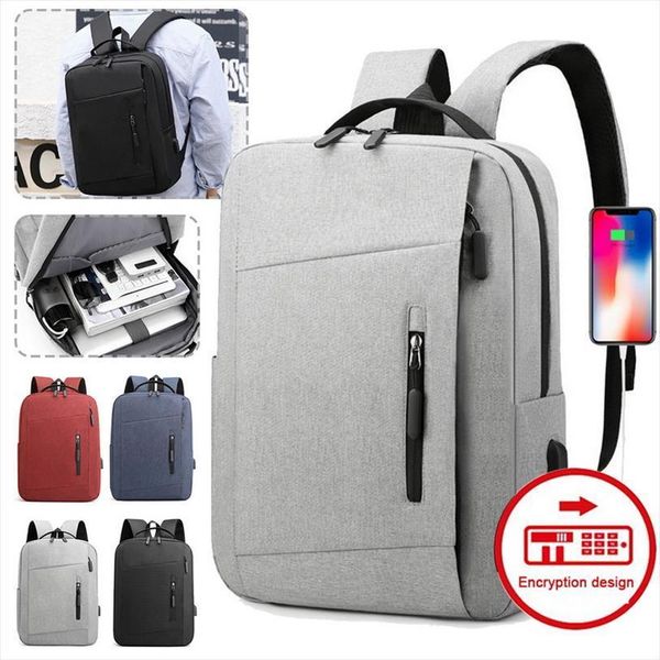 

casual business backpack men computer bag light 15.6 inch lapwaterproof oxford lady anti theft travel