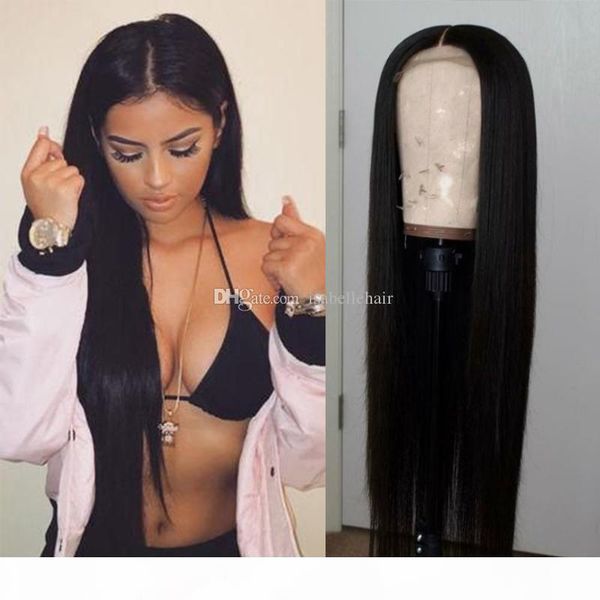 

9a deep part 13x6 full lace front wigs human hair with baby hair pre plucked straight brazilian virgin hair wig for black women, Black;brown