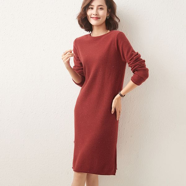 

women's sweaters female sweater winter wool, knitted or crocheted dress, round turtleneck, long and sweaters, women's thickness, a, White;black