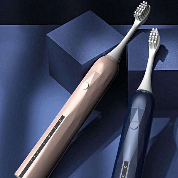 

smart electric toothbrush gollinio sonic timer brush 4 mode usb charger rechargeable tooth brushes replacement heads dgzh325b