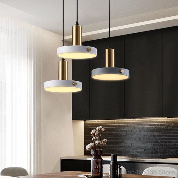 

pendant lamps nordic acrylic aluminum art light led restaurant bar hanging lamp bedroom living room kitchen home decor fixtures