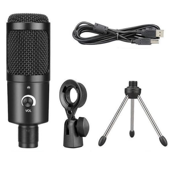 

microphones u8 192khz/24bit usb condenser dynamic microphone mic with mini tripod stand for pc lapgames recording broadcast live