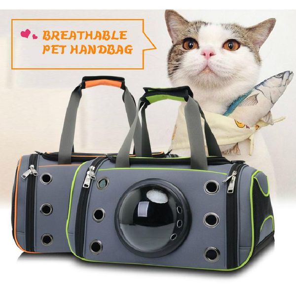 

cat carriers,crates & houses 2021 pet supplies bag breathable out package portable dog foldable