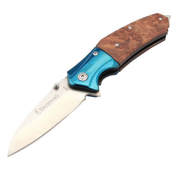 Browning B55 Blue Outdoor Klappmesser Camping Jagdtaktik Selbstverteidigung Überlebensmesser aus Titanstahl