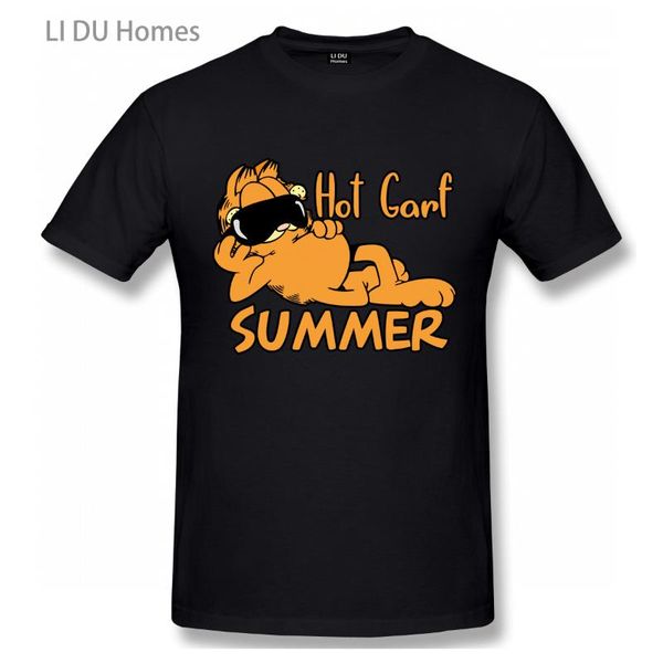 

men's t-shirts garf summer - garfield classic t shirt oversize cotton tshirts short sleeve streetwear tee, White;black