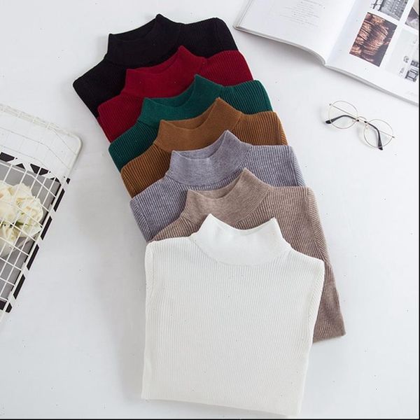 

bygouby women sweaters and pullovers long sleeve knitting womens sweater female spring autumn sueter mujer pull femme, White;black