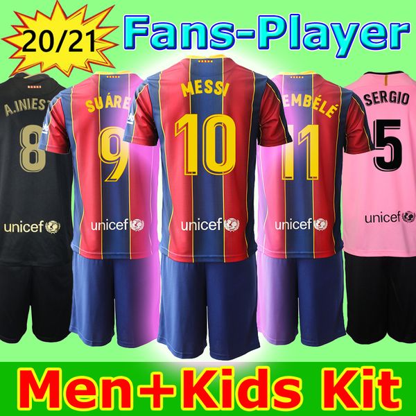 

2021 season soccer jersey football training suit tracksuit fans playr lionel andres short sleeve shirt pants men women and kids kit, Black