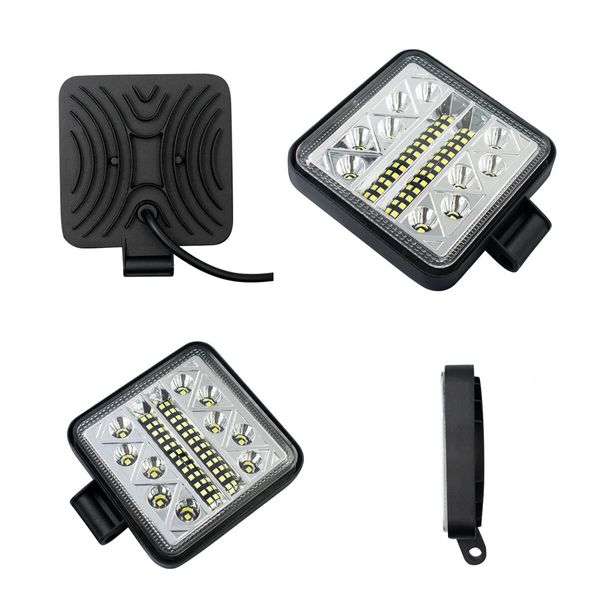 

2pcs square 48w led work light 12v 24v off road flood spot lamp for car truck suv motorcycle