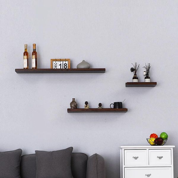 

hooks & rails the factory directly supplies living room bedroom wall hanging one-word board bracket shelf study book wooden