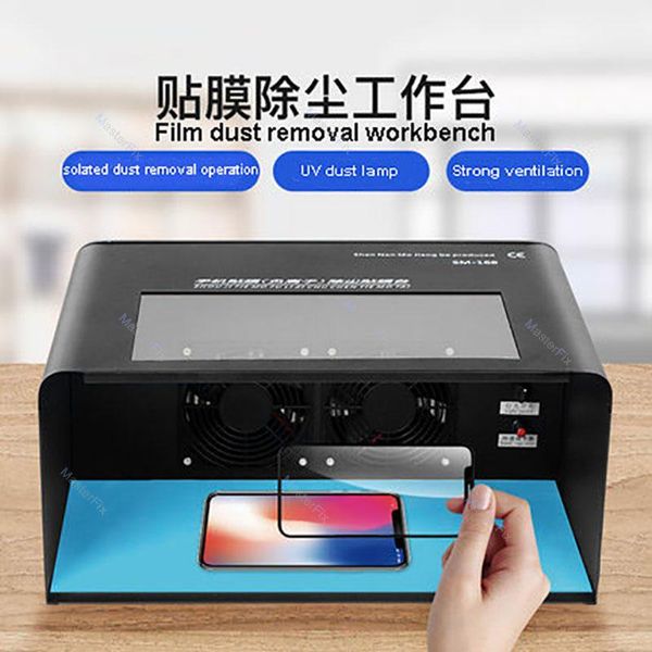 

power tool sets kailiwei high-cleanness dust-workbench dual fan led mobile phone repair oca press screen film filter purification