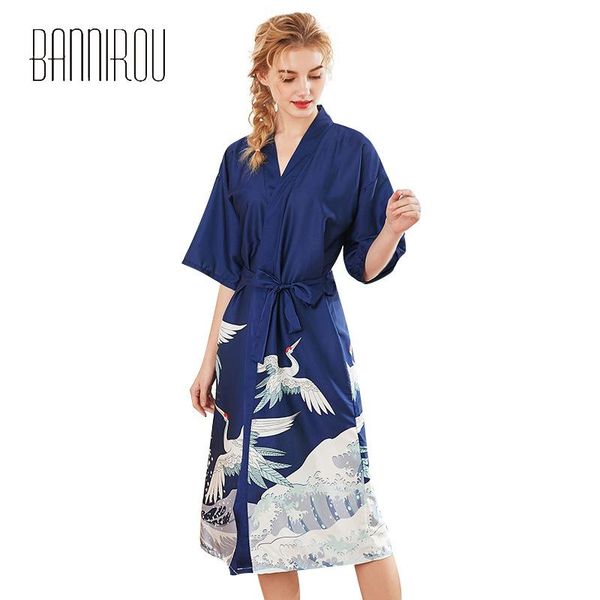 

women's sleepwear woman's printing robes women silk bathrobe summer for drop robe woman bannirou, Black;red