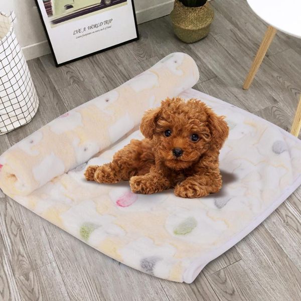 

kennels & pens pet blankets coral fleece cute elephant prints dog pads