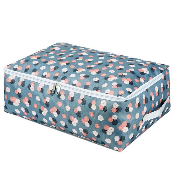 

clothing & wardrobe storage fresh floral pattern bag closet organize artifact double zipper design portable clothes sorting bags