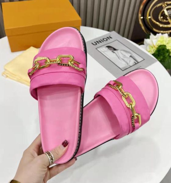 

fashion mens designer slippers womens slides sandals men luxury shoes summer beach slide flat platform flower women sneakers laether rubber, Black