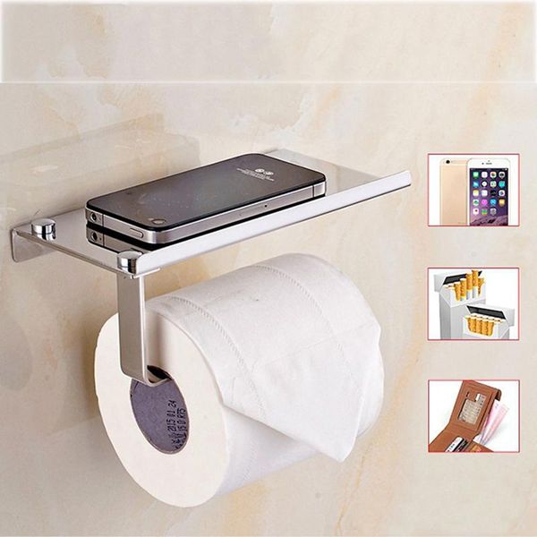 

toilet paper holders wall mount holder tissue box roll stand mobile phone bathroom