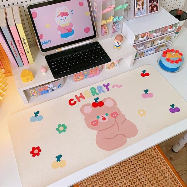 

mats & pads 1 pc japanese cute girl kawaii mouse pad placemat desktable mat bear large game student desk