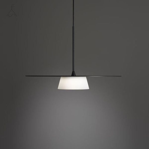 

pendant lamps luxurious black/white glass designer suspension for foyer dining room bar decor vintage loft drop light 1953