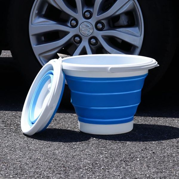 

hydration packs 10l silicone foldable bucket clean storage space saving for travel outdoor camping fishing supplies