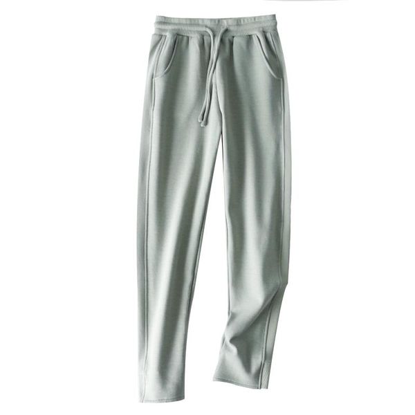 

chao recommended, too stylish slender side slits, sports slacks, loose straps, Black;white