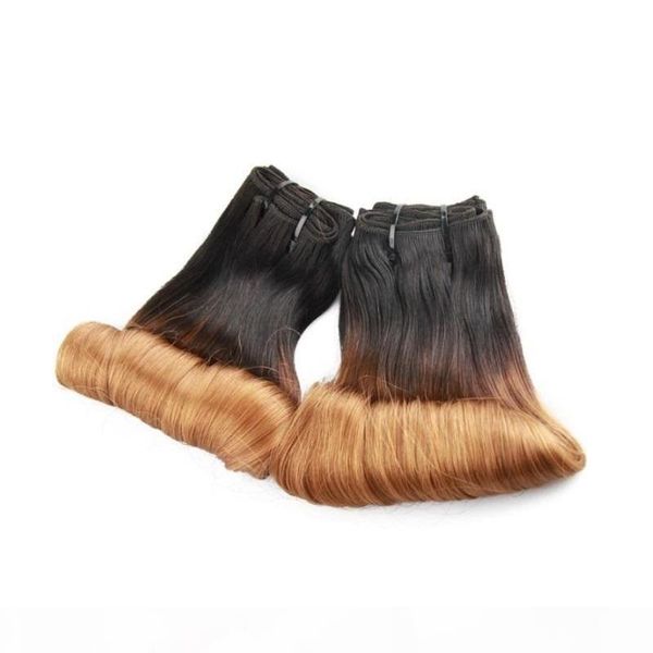 

order super double drawn egg curl magic hair colored virgin remy human hair soft smooth min 10pcs cuticle aligned hair from one donor, Black