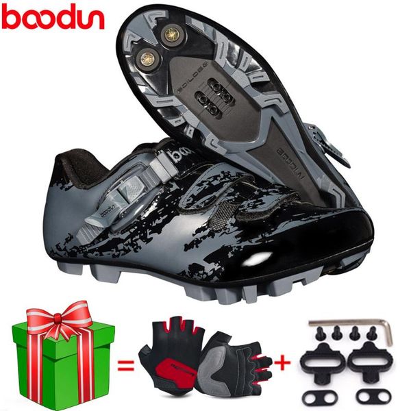 

cycling footwear boodun mountain bike shoes men women sneakers mtb fashion spd trainers outdoorself-locking sport bicycle bicicleta, Black