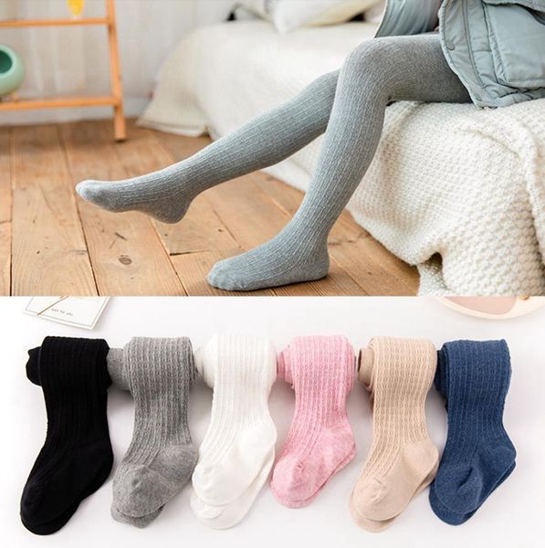 Kleinkind Mädchen Strumpfhosen Candy Farbe Kinder Tanz Strumpfhosen Baumwolle Baby Mädchen Leggings Baumwolle Gestrickte Kinder Hosen Kinder Boutique Kleidung DW6431