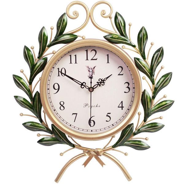

wall clocks american pastoral clock living room mute creative household personality fashion watch quartz