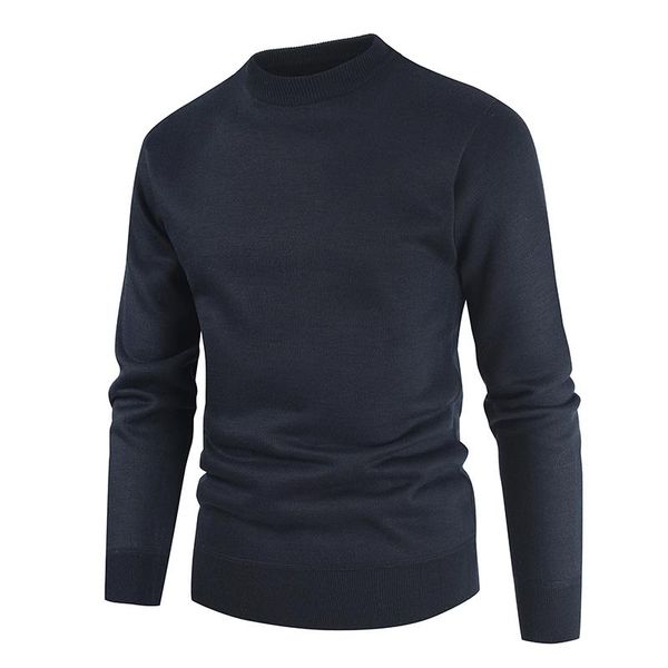 

men's sweaters qiu dong men round collar sweater more solid color to keep warm upset with cloth soft nap, White;black
