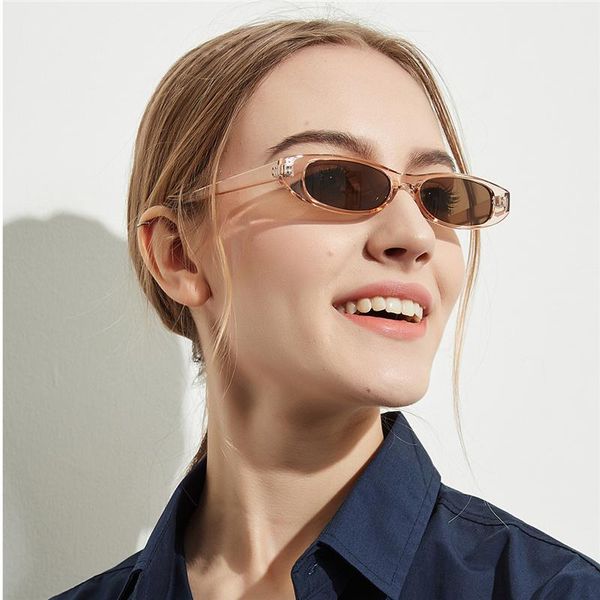 

sunglasses fashion oval frame women trending brand designer smart glasses female, White;black