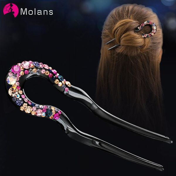 

hair accessories molans crystal sticks maker hairpin tiara women retro simple classic chinese ddaily cheongsam u-shaped