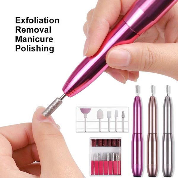 

nail drill & accessories pen electric usb art grinder machine adjustable manicure pedicure mill polisher for file tools