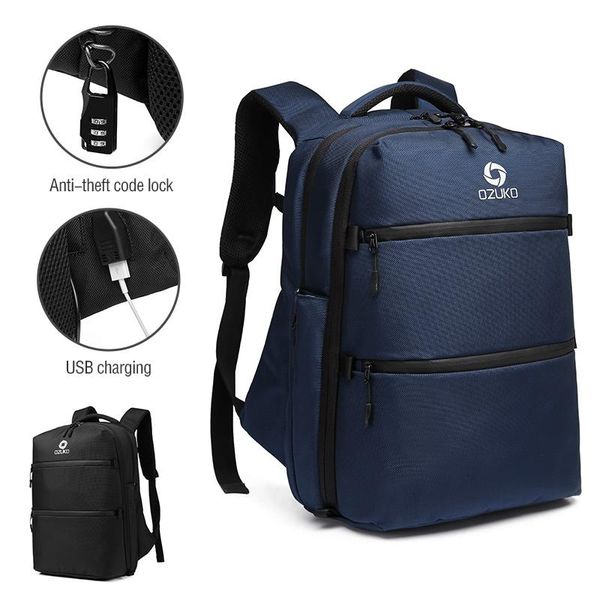 

backpack 2021 usb charging multifunction waterproof 15.6 inch lapmen backpacks anti-thief casual travel bag teenager schoolbag