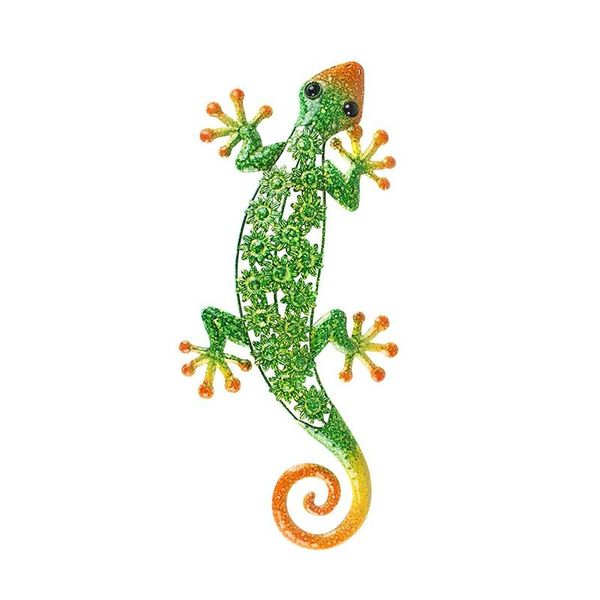 

metal gecko wall decoration for garden outdoor animal statues or home wall decorative sculptures