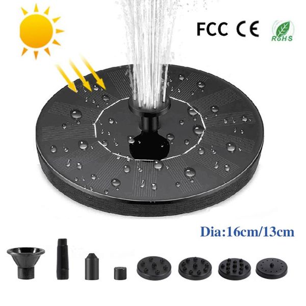 

garden decorations 13/16cm round solar fountain bird bath fontaine solaire pool pond fuente de agua floating water pump decoration outdoor