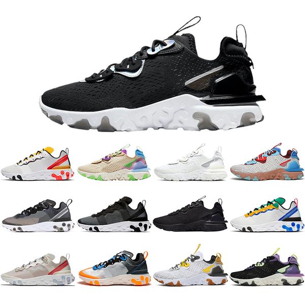 

react element 87 55 running shoes for men women triple black gravity purple chaussures breathable solar red mens trainer sports sneakers