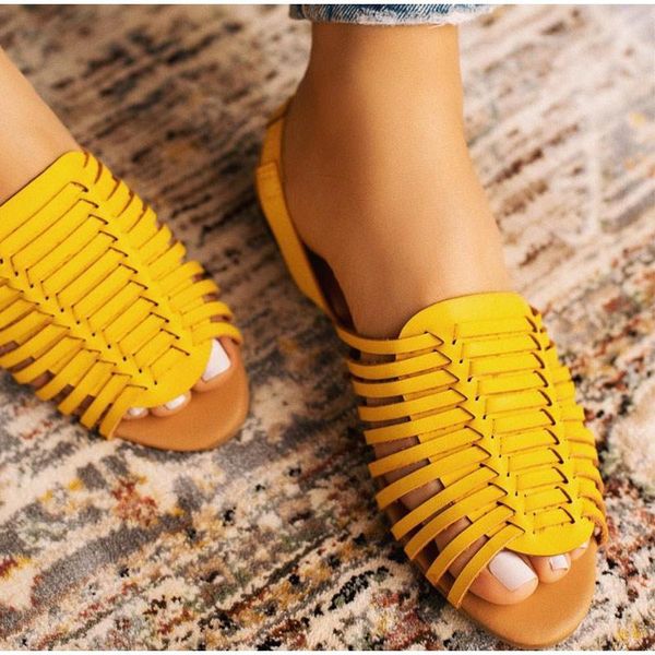 

women summer shoes 2021 woman sandals peep toe flat female sandalias ladies slip on elastic band breathable retro comfort shoes, Black