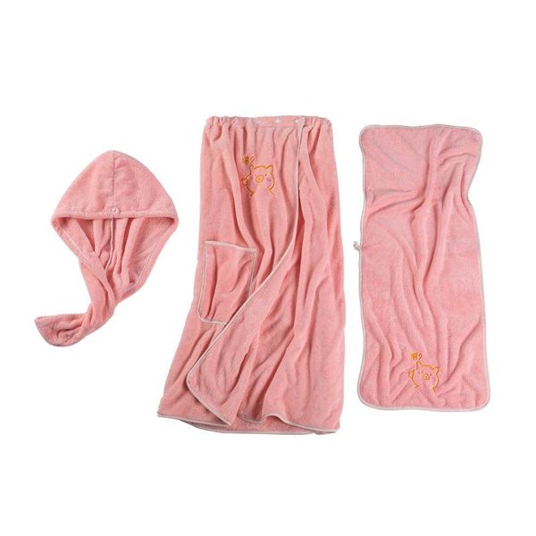

towel 2 pcs/set coral fleece bath for women absorbent quick drying skirt home el soft comfort shower washcloth