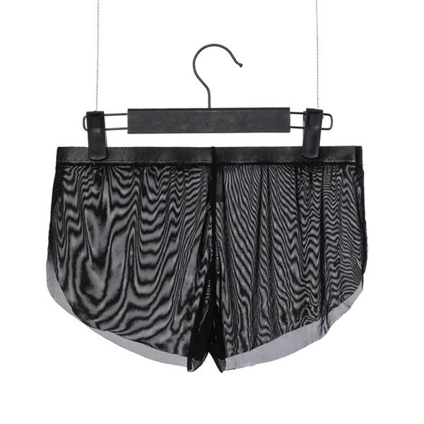 

underpants solid color intimates comfy panties breathable knickers underwear fashion sleepwear loose men's boxer shorts, Black;white