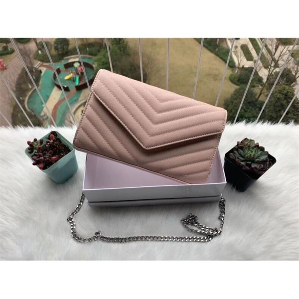 

handbag multi pochette bag crossbody bags 2021 designer s sheepskin caviar metal chain silver leather flip cover diagonal shoulder with dust