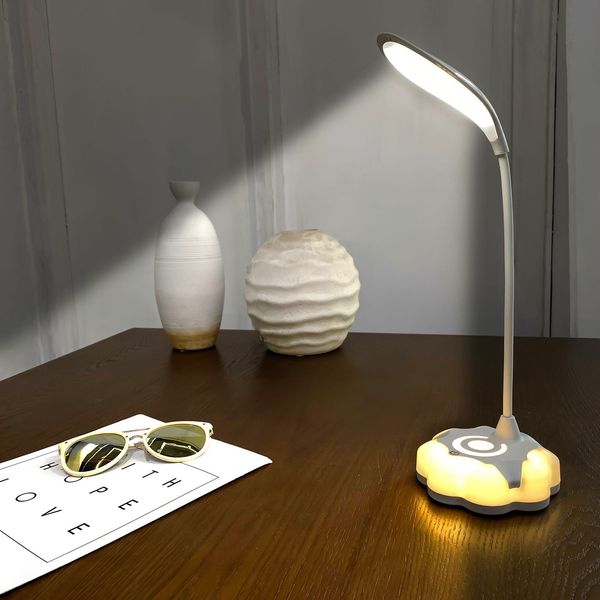 

2021 new clipe study 5w touch refillable led reading lamp 5500k-6000k usb table light can be darkened 57dk