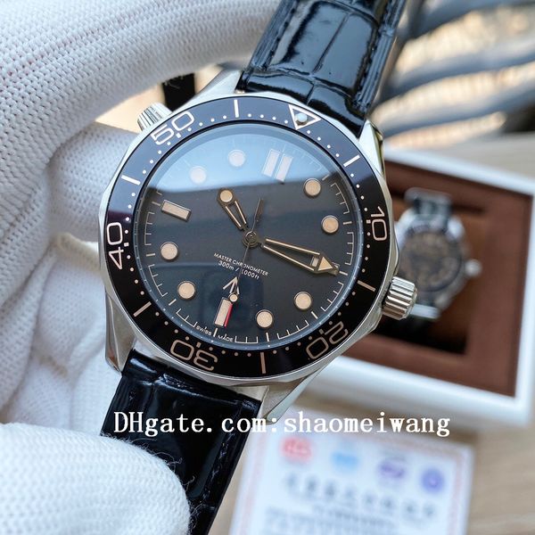 

2021 sea no time to die aqua business watches terra man 007 sport wristwatches james bond master boss mens watch d10113, Slivery;black