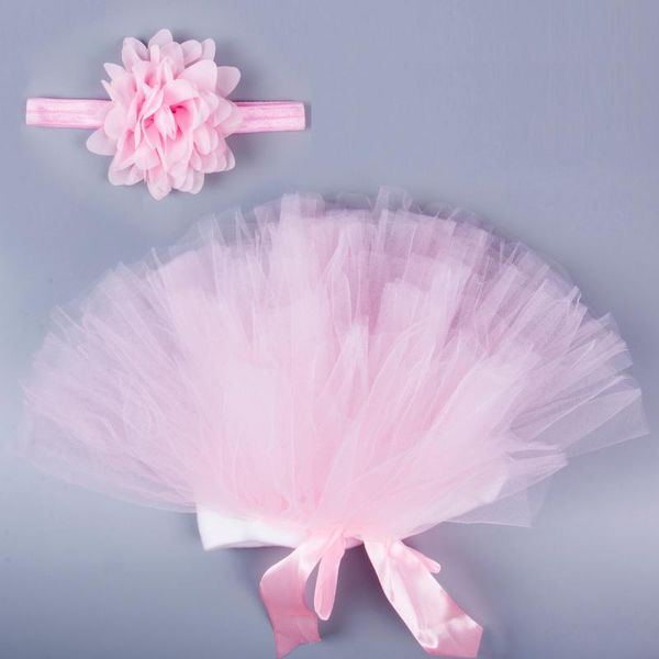 

0-24m newborn toddler infant baby tutu clothes skirt headdress flower pgraphy prop 2pcs outfit 0-24m, Blue
