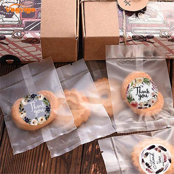 

500pcs/roll floral thank you sticker flower sticker scrapbooking stickers self-adhesive wedding gift seal label decoration craft