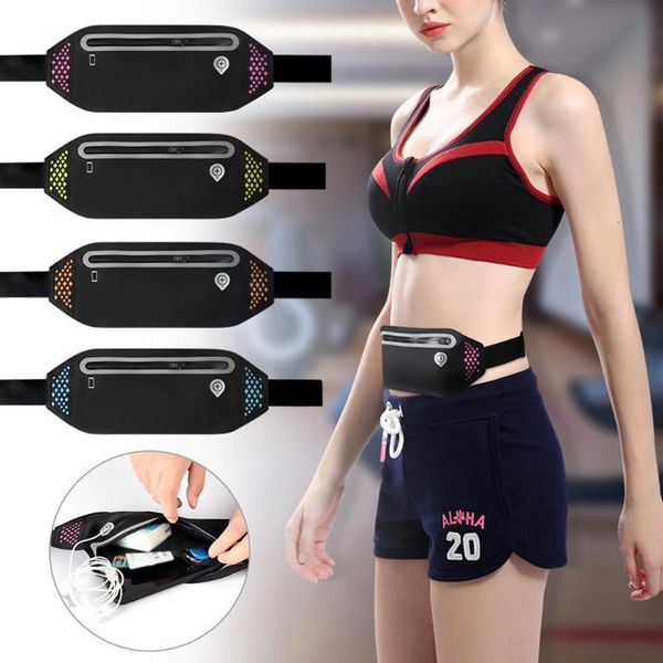 

outdoor bags 98cm/38.58in sports running pockets waterproof mobile phone belt men women invisible bag for climbing cycling fish