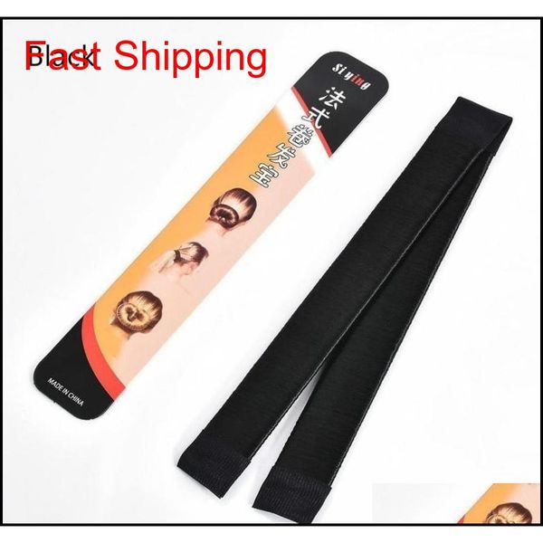 

fashion diy hair styling tools women donut former foam fren qylyzv babyskirt, Brown