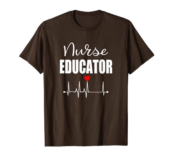 

nurse educator t-shirt, White;black