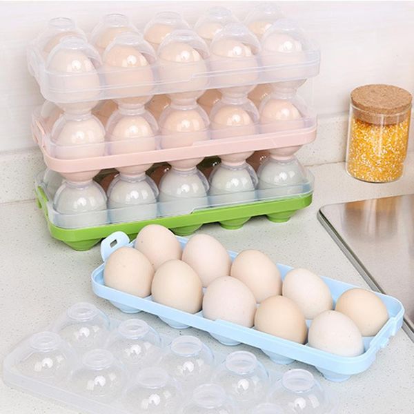 

1pc quality kitchen pp storage box home container organizer refrigerator storing egg tool eggs storage boxes kitchen tools