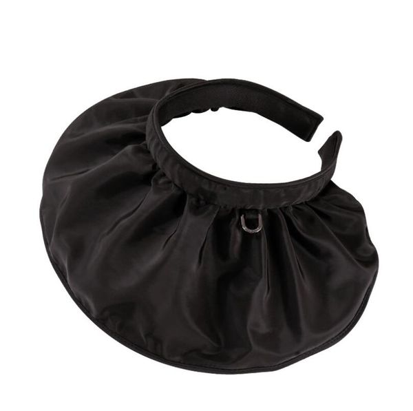 

sun visor headband hats for women roll up wide brim beach hat summer foldable floppy sunshade hat, Blue;gray