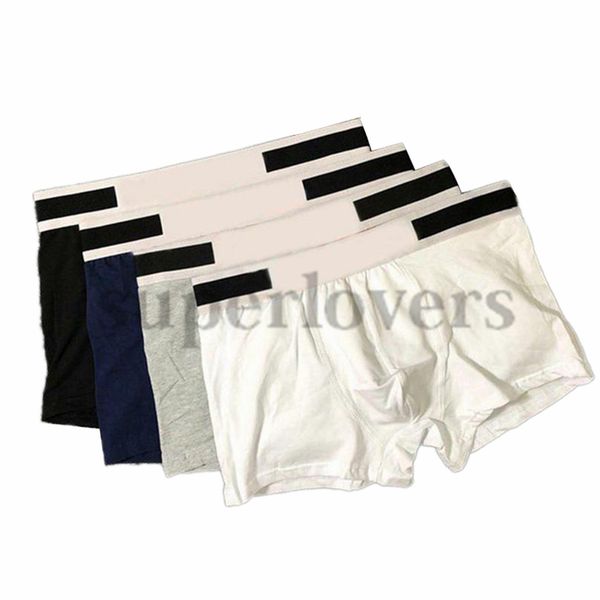 

trendy brand underpants luxurys men cotton boxers designers breathable mens underwear comfortable boxer shorts male 5 colors panties, Black;white